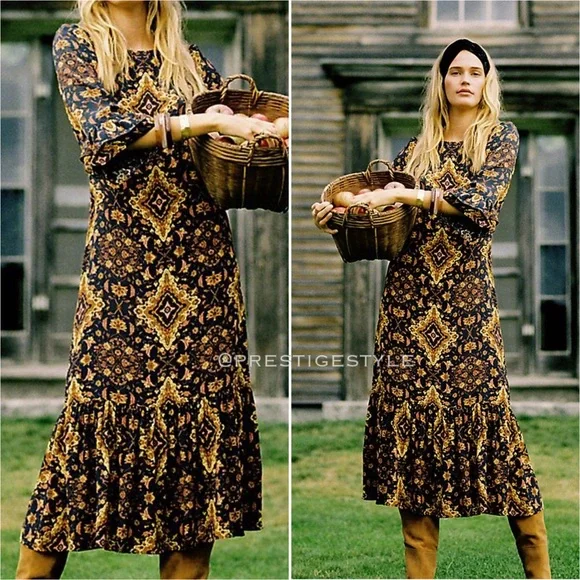 ANTHROPOLOGIE Kachel Tiburon Ruffled Maxi Dress - Picture 15 of 16